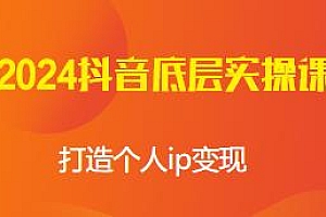 2024抖音底层实操课,打造个人ip变现