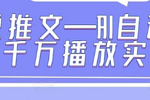 小说推文·AI自动改文千万播放玩法揭秘