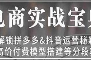 电商实战宝典,解锁拼多多、抖音运营秘籍