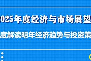 2025年度经济与市场展望,解读明年经济趋势与投资策略