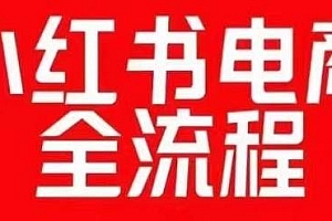 小红书电商全流程,红薯电商实操课
