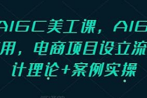 PS+AIGC美工课,AIGC人工智能应用教程
