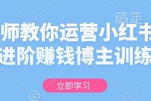 金牌导师教你运营小红书视频课
