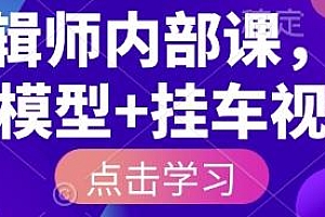 IP剪辑师内部课 ip切片起号运营
