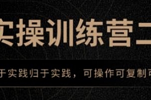 AI实操训练营二期,可操作可复制可落地