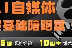 AI自媒体0基础到稳定变现训练营