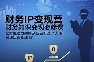 财务IP变现营,财务知识变现必修课,让你实现知识变现