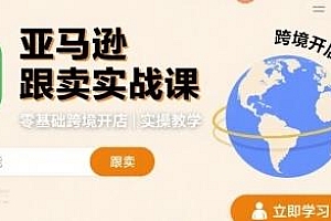 亚马逊跟卖实战课,零基础实操教学