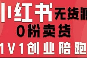 小红书无货源0粉电商课,开店、选品、笔记、视频剪辑等