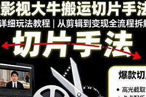 Tiktok影视大牛搬运切片手法第二期