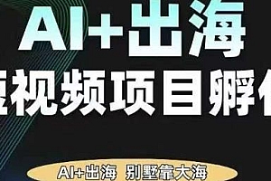 AI·TikTok AI+出海短视频项目孵化 实现出海变现