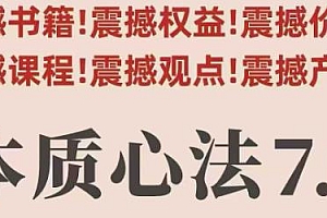 村西边老王本质心法7.0,视频课+电子版